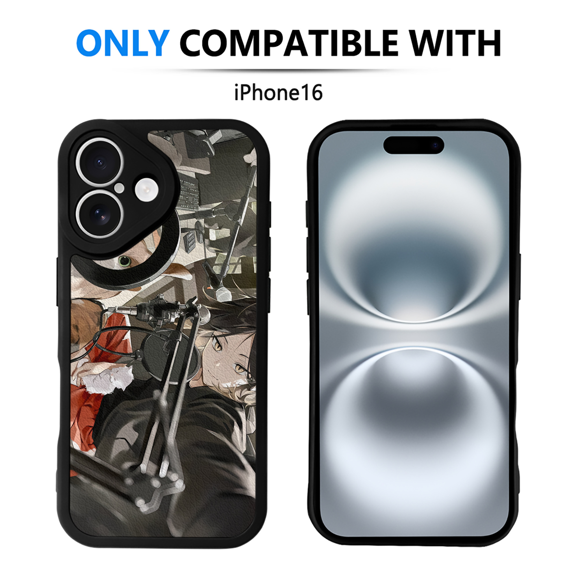（画像用） ハイキュー!! Haikyu!! 【iPhone 16シリーズ対応】シリコンスマホケース（レザー調） 材質：シリコン